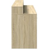  Radni stol s LED svjetlima hrast 160x55x91 cm konstruirano drvo | Eponuda.com