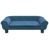 vidaXL Otroški kavč moder 70x45x26 cm žamet | Shoptok.si
