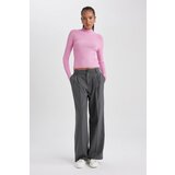 Defacto Wide Leg Double Pocket High Waist Darts Standard Length Trousers | Shoptok.si