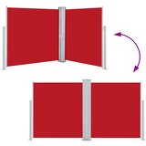  Uvlačiva bočna tenda 170 x 600 cm crvena | shoptok.hr