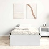  Okvir kreveta bijeli 75 x 190 cm mali za jednu osobu | shoptok.hr