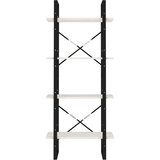 Ormarić za knjige s 4 razine bijeli 60x30x140 cm od borovine | shoptok.hr