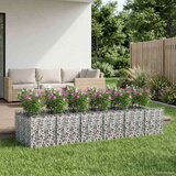  Gabionska dvignjena postelja 2 pcs Srebrna, (5000218537) | Shoptok.si