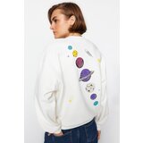 Trendyol Sweatshirt - White - Regular fit
