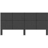  Uzglavlje od tkanine tamnosivo 200 x 200 cm | Eponuda.com