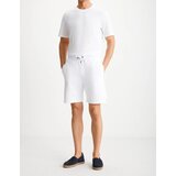 Dewberry 89749 Mens Sport Style Pocket Shorts-WHITE Cene