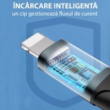 Yesido Podatkovni kabel (CA-62) - USB na Lightning, 2,4 A, 1,2 m - crni | shoptok.hr