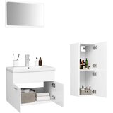  Set kupaonskog namještaja od konstruiranog drva bijeli | shoptok.hr