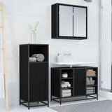 vidaXL set namještaja za kupaonicu 3 pcs crni hrast 80 x 33 x 60 cm | shoptok.hr