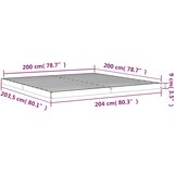 Okvir za krevet 200 x 200 cm od masivne borovine | shoptok.hr