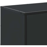 vidaXL TV omarica črna 120x35x41 cm inženirski les in kovina | Shoptok.si