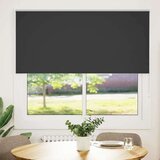 vidaXL Rolo zavjesa Blackout Black 145x130 cm Širina tkanine 141,6 cm | shoptok.hr