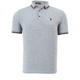 Dewberry T8586 MENS POLO COLLAR T-SHIRT-LIGHT GREY Cene