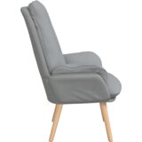 vidaXL Udobna stolica svijetlosiva tkanina | shoptok.hr