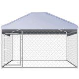  Vanjski kavez za pse s krovom 200 x 200 x 135 cm | shoptok.hr