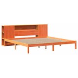 Krevet s regalom za knjige bez madraca 200x200 cm od borovine | shoptok.hr