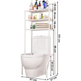 Kondela Regal nad straniščem, bela, REMIN | Shoptok.si