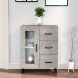  Komoda siva boja betona 69 5x34x90 cm od konstruiranog drva | shoptok.hr