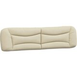 vidaXL Postelja z vzmetnico krem 200x200 cm blago, (21156150) | Shoptok.si