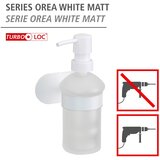 Wenko Bel steklen dozirnik za milo z namestitvijo brez vrtanja 200 ml Orea – | Shoptok.si