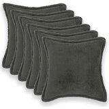  Presvlaka za jastuk 6 pcs HOUTEN Tamnosiva 50 x 50 cm Bouclé | shoptok.hr