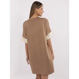 Italy Moda Dress-MI-SK-A6192.52-light brown | shoptok.hr