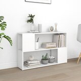 The Living Store Knjižna omara bela 100x24x63 cm iverna plošča - Knjižna Omara, (21436405) Cene