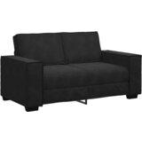  3-dijelni set sofa s jastucima crni baršun | Shoptok.si