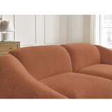 Bobochic Paris Oranžna sedežna garnitura iz tkanine bouclé 230 cm Tina – | Shoptok.si