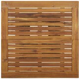 In Barska miza siva 80x80x110 cm poli ratan in trden akacijev les | Shoptok.si