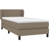  Krevet s oprugama i madracem smeđesivi 90x200 cm od tkanine | shoptok.hr