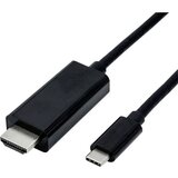 Roline USB-C® / HDMI adapterski kabel USB-C® vtič\, HDMI-A vtič 5.00 m črna 11.04.5843 USB-C®-Display kabel, (20417662) | Shoptok.si