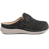 SEASTAR Black flip-flops with full toe cap and buckle Cene