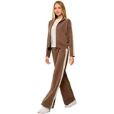 Spodnji deli trenirke MEROPE WIDE LEG PANT V6YB04 K4279 Kostanjeva