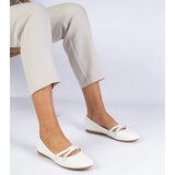 Gemre White matte eco-leather women's ballet flats Baronna | shoptok.hr