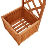 vidaXL Vrtna pergola sa sadilicom od masivne jelovine | shoptok.hr