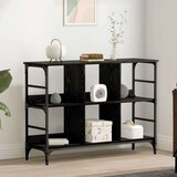 vidaXL Strani šal Črna 102 x 32 x 73.5 cm Konstruiran les | Shoptok.si