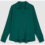 Marisse Emerald V-Neck Shirt | Shoptok.si