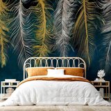 Artgeist Fototapeta Gilded Feathers, 300x210cm | Shoptok.si