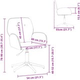  Okretne radne stolice 4 kom. 54 x 55 x 90 cm Tamnozelena Baršun | shoptok.hr