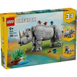 Lego Creator 3in1 - Divlje životinje: Veličanstveni nosorog sa pticama (31171) | ePonuda.com