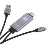 Kakusiga kabel HDMI na Lightning HD1080P za prenos slike iz iPhone Apple naprav - dolžina 1,8 metra | Shoptok.si