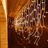  LED svjetlosna zavjesa s daljinskim upravljačem 500 LED – toplo bijela | shoptok.hr