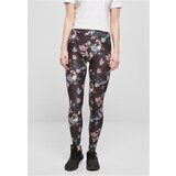 UC Curvy Women's Soft Black Leggings AOP Cene