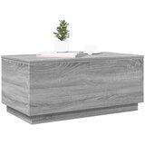  Stolić za kavu s LED svjetlima siva boja hrasta 90 x 50 x 40 cm | shoptok.hr