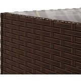  11-dijelni set vrtnih sofa od poliratana s jastucima smeđi | shoptok.hr