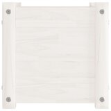  Vrtna sadilica bijela 31 x 31 x 31 cm od masivne borovine | shoptok.hr