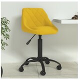 vidaXL Jedilni stol gorčično rumen žamet | Shoptok.si
