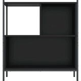  Regal za knjige crni 72 x 28 x 77 5 cm od konstruiranog drva | shoptok.hr