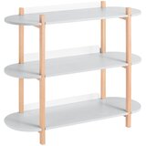 SoBuy Večnamenska knjižna polica 100 x 33 x 88 cm HSTR01-H-HG, (22108378) Cene